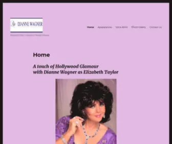 Diannewagner.com(Elizabeth Taylor) Screenshot