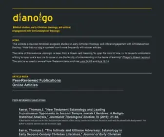 Dianoigo.com(Biblical studies) Screenshot