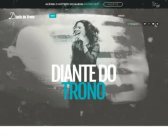 Diantedotrono.com.br(Ministério) Screenshot