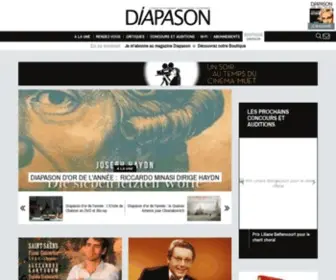 Diapasonmag.fr(Diapason, le numéro un de la musique classique et de la Hifi) Screenshot