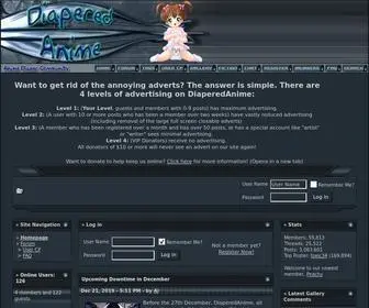 Diaperedanime.com(Diapered Anime. com) Screenshot