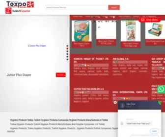 DiapershygienicPads.com(Hygienic Products Turkey) Screenshot
