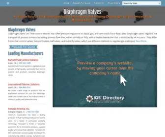 Diaphragm-Valves.com(Diaphragm Valve Manufacturers) Screenshot