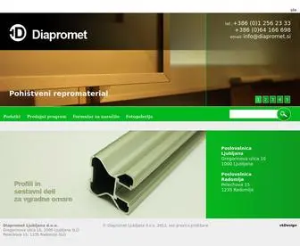 Diapromet.si(Pohištveni repromaterial) Screenshot