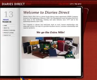 Diariesdirect.co.za(Diaries Direct site) Screenshot