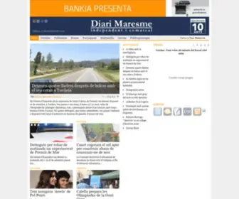 Diarimaresme.com(Diari Maresme) Screenshot