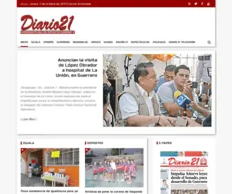 Diario21.com(Bienvenido al sitio de Prensa Suriana S. A. de C. V) Screenshot