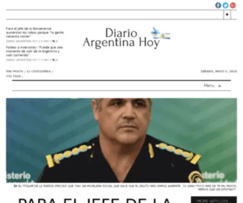 Diarioargentinahoy.com.ar(Diario Argentina Hoy) Screenshot