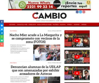 Diariocambio.com.mx(Diario Cambio de Puebla) Screenshot