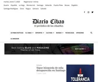 Diariocibao.com(Diario Cibao: El periódico de los cibaeños) Screenshot