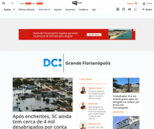 Diario.com.br(Grande Florianópolis) Screenshot