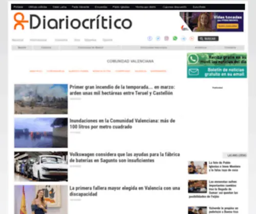 Diariocriticocv.com(Comunidad Valenciana) Screenshot