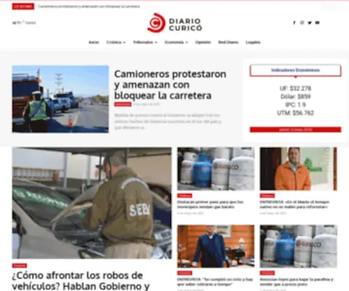 Diariocurico.cl(Diario Curico) Screenshot