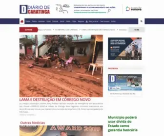 Diariodecaratinga.com.br(Início) Screenshot