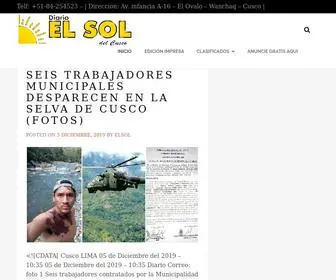 Diarioelsoldecusco.com(Diario El Sol de Cusco) Screenshot