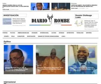 Diariorombe.es(Noticias de última hora sobre la actualidad en Guinea Ecuatorial y el mundo) Screenshot