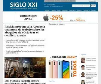 Diariosigloxxi.com(Diario Siglo XXI. Periódico digital independiente) Screenshot
