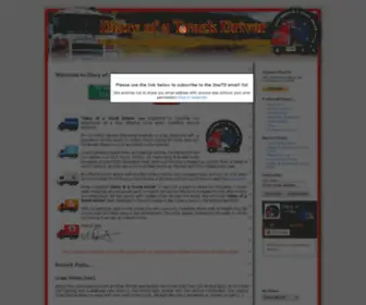 Diaryofatruckdriver.com.au(Diary of a Truck Driver) Screenshot