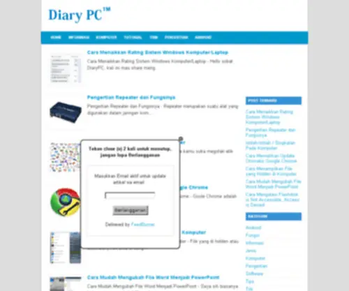 Diarypc.com(Informasi Teknologi Komputer) Screenshot