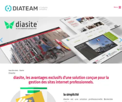 Diasite.fr(Diasite, diateam, système de gestion de contenu, CMS, ingénierie numérique) Screenshot