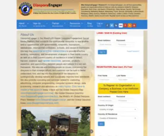 Diasporaengager.com(DiasporaEngager) Screenshot