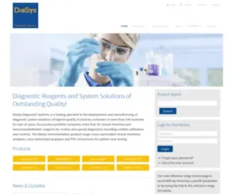 Diasys-Diagnostics.com(DiaSys Diagnostic Systems) Screenshot
