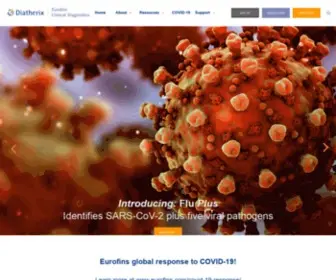 Diatherix-Eurofins.com(Clinical lab testing services) Screenshot