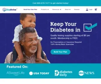Diathrive.com(Diabetes) Screenshot