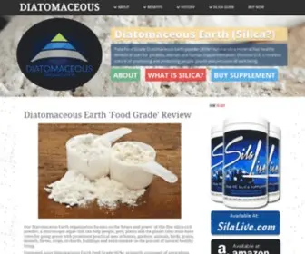 Diatomaceous.org(Pure Diatomaceous Earth Food Grade powder (85%+ natural silica mineral)) Screenshot