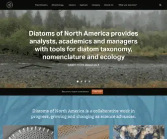 Diatoms.org(Diatoms of North America) Screenshot