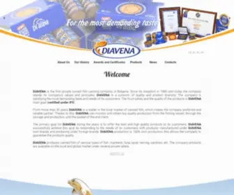 Diavena.com(Canned fish producer) Screenshot