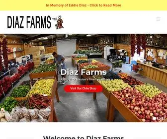 DiazFarms.com(New Mexico Green & Red Chile) Screenshot