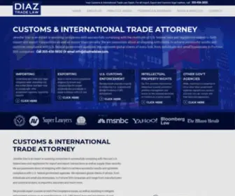 Diaztradelaw.com(Customs & International Trade Law Firm) Screenshot