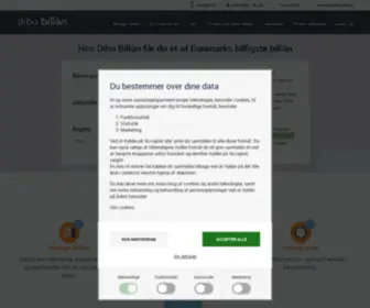 Diba.dk(Prøv vores billån beregner og ansøg om et af Danmarks billigste billån) Screenshot