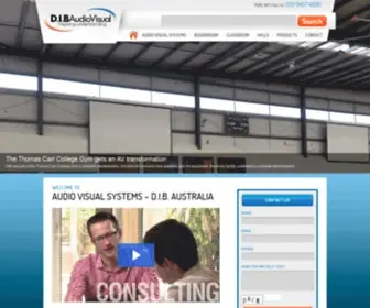 Dibaustralia.com.au(Audio Visual Systems for Boardrooms) Screenshot