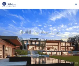 Dibicoinc.com(Custom Home Builder) Screenshot