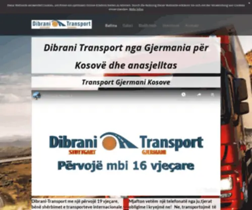 Dibrani-Transport.de Screenshot