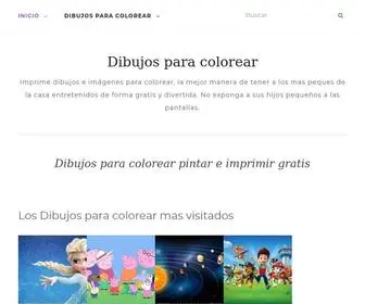 Dibujosparacolorear.eu(Dibujos para colorear pintar e imprimir gratis) Screenshot