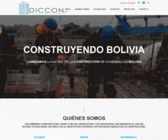 Diccon.com.bo(Cambiamos la matriz de la construcción de viviendas en Bolivia) Screenshot