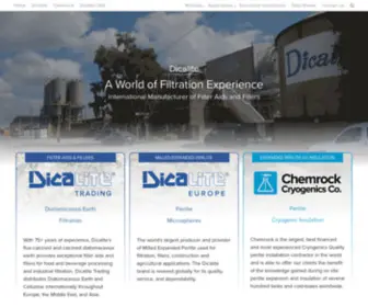 Dicalite-Europe.com(Dicalite Europe) Screenshot