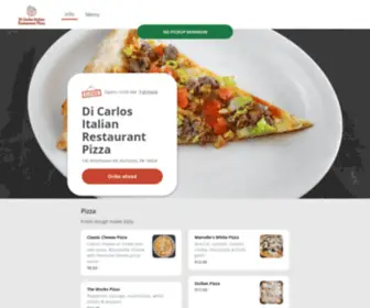 Dicarlopizzamenu.com(Di Carlos Italian Restaurant Pizza) Screenshot