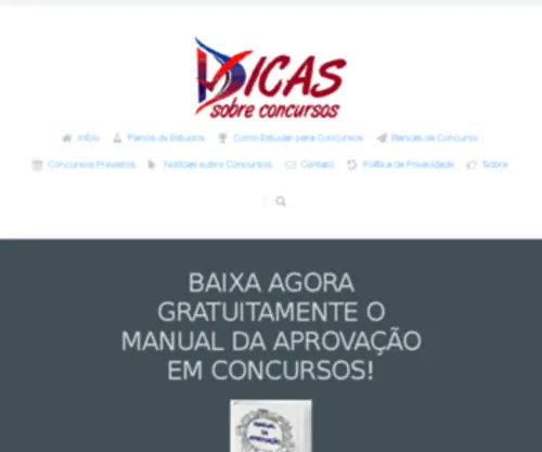 Dicasconcursospublicos.com.br(Dicas) Screenshot