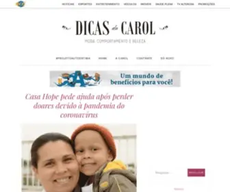 Dicasdacarol.com.br(Dicas da Carol) Screenshot