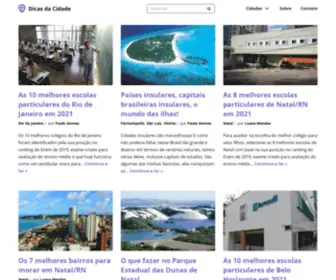 Dicasdacidade.com(Dicas das melhores cidades do Brasil e do mundo) Screenshot