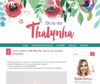 Dicasdathatynha.com.br(Dicas da Thatynha) Screenshot