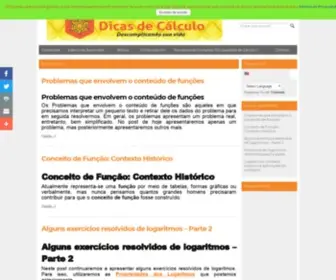 Dicasdecalculo.com.br(Erro) Screenshot
