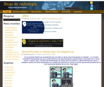 Dicasderadiologia.com.br(Dicas de radiologia) Screenshot