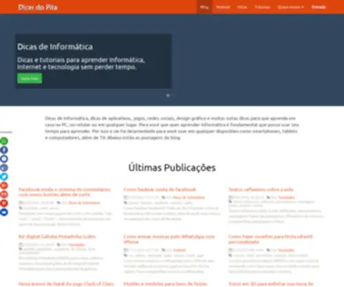 Dicasdopita.com.br(Dicas do Pita) Screenshot