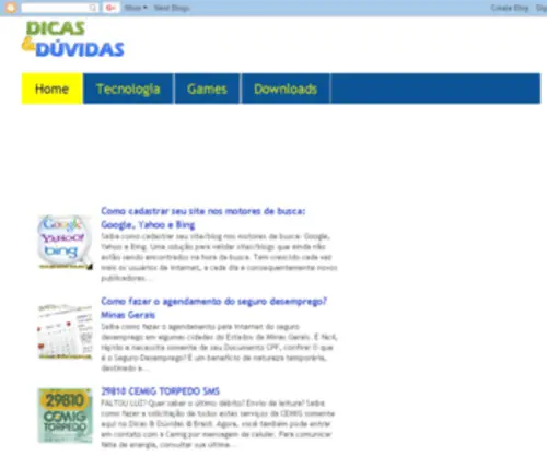 Dicaseduvidas.com.br(Dicas) Screenshot