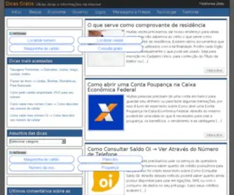 Dicasgratis.org(Clubes) Screenshot